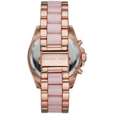Buy Shop Michael Kors Bradshaw Chronograph Pink Dial Two Tone Steel Strap Watch For Women - MK6830 USA Online