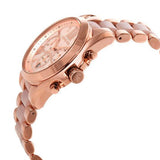Buy Shop Michael Kors Bradshaw Chronograph Pink Dial Two Tone Steel Strap Watch For Women - MK6830 USA Online