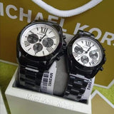 Buy Shop Michael Kors Bradshaw Chronograph Quartz White Dial Grey Steel Strap Watch For Men - MK5952 USA Online