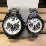 Buy Shop Michael Kors Bradshaw Chronograph Quartz White Dial Grey Steel Strap Watch For Men - MK5952 USA Online