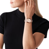 Buy Shop Michael Kors Bradshaw Chronograph Rose Gold Dial Rose Gold Steel Strap Watch for Women - MK5799 USA Online