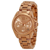 Buy Shop Michael Kors Bradshaw Chronograph Rose Gold Dial Rose Gold Steel Strap Watch for Women - MK5799 USA Online