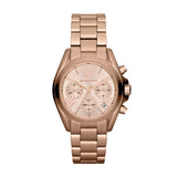 Buy Shop Michael Kors Bradshaw Chronograph Rose Gold Dial Rose Gold Steel Strap Watch for Women - MK5799 USA Online
