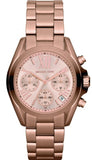 Buy Shop Michael Kors Bradshaw Chronograph Rose Gold Dial Rose Gold Steel Strap Watch for Women - MK5799 USA Online