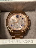 Buy Shop Michael Kors Bradshaw Chronograph Rose Gold Dial Rose Gold Steel Strap Watch For Women - MK6321 USA Online