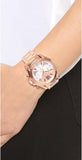 Buy Shop Michael Kors Bradshaw Chronograph Rose Gold Dial Rose Gold Steel Strap Watch For Women - MK6321 USA Online