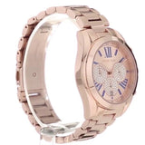 Buy Shop Michael Kors Bradshaw Chronograph Rose Gold Dial Rose Gold Steel Strap Watch For Women - MK6321 USA Online
