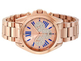 Buy Shop Michael Kors Bradshaw Chronograph Rose Gold Dial Rose Gold Steel Strap Watch For Women - MK6321 USA Online