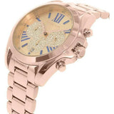 Buy Shop Michael Kors Bradshaw Chronograph Rose Gold Dial Rose Gold Steel Strap Watch For Women - MK6321 USA Online