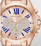 Buy Shop Michael Kors Bradshaw Chronograph Rose Gold Dial Rose Gold Steel Strap Watch For Women - MK6321 USA Online