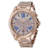 Buy Shop Michael Kors Bradshaw Chronograph Rose Gold Dial Rose Gold Steel Strap Watch For Women - MK6321 USA Online