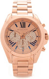 Buy Shop Michael Kors Bradshaw Chronograph Rose Gold Dial Rose Gold Steel Strap Watch For Women - MK6321 USA Online
