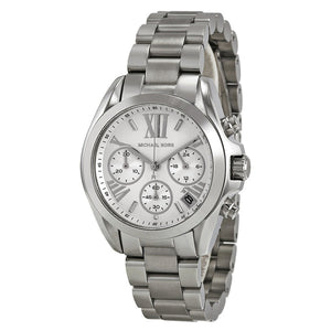 Buy Shop Michael Kors Bradshaw Chronograph Silver Dial Silver Steel Strap Watch for Women - MK6174 USA Online