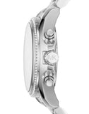 Buy Shop Michael Kors Bradshaw Chronograph Silver Dial Silver Steel Strap Watch For Women - MK6537 USA Online