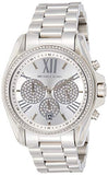 Buy Shop Michael Kors Bradshaw Chronograph Silver Dial Silver Steel Strap Watch For Women - MK6537 USA Online