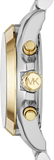 Buy Shop Michael Kors Bradshaw Chronograph Silver Dial Two Tone Steel Strap Watch For Women - MK5855 USA Online