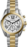 Buy Shop Michael Kors Bradshaw Chronograph Silver Dial Two Tone Steel Strap Watch For Women - MK5855 USA Online