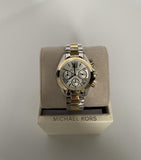 Michael Kors Bradshaw Chronograph Silver Dial Two Tone Steel Strap Watch For Women - MK5912