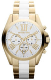 Buy Shop Michael Kors Bradshaw Chronograph White Dial Two Tone Steel Strap Watch For Women - MK5743 USA Online