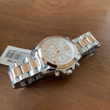 Buy Shop Michael Kors Bradshaw Chronograph White Dial Two Tone Steel Strap Watch For Women - MK7258 USA Online