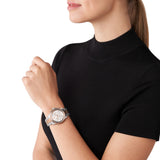 Buy Shop Michael Kors Bradshaw Chronograph White Dial Two Tone Steel Strap Watch For Women - MK7258 USA Online
