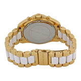 Buy Shop Michael Kors Bradshaw Chronograph White Dial Two Tone Steel Strap Watch For Women - MK5743 USA Online