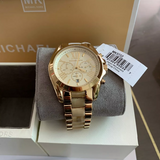 Buy Shop Michael Kors Bradshaw Gold Dial Gold Steel Strap Watch for Women - MK5722 USA Online