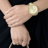 Buy Shop Michael Kors Bradshaw Gold Dial Gold Steel Strap Watch for Women - MK5722 USA Online
