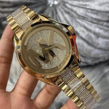 Buy Shop Michael Kors Bradshaw Gold Dial Gold Steel Strap Watch for Women - MK6487 USA Online