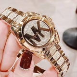 Buy Shop Michael Kors Bradshaw Gold Dial Gold Steel Strap Watch for Women - MK6487 USA Online