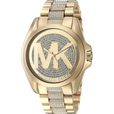 Buy Shop Michael Kors Bradshaw Gold Dial Gold Steel Strap Watch for Women - MK6487 USA Online