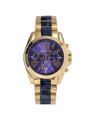 Buy Shop Michael Kors Bradshaw Navy Blue Dial Two Tone Steel Strap Watch for Women - MK6268 USA Online