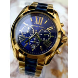 Buy Shop Michael Kors Bradshaw Navy Blue Dial Two Tone Steel Strap Watch for Women - MK6268 USA Online