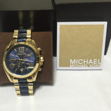 Buy Shop Michael Kors Bradshaw Navy Blue Dial Two Tone Steel Strap Watch for Women - MK6268 USA Online