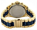 Buy Shop Michael Kors Bradshaw Navy Blue Dial Two Tone Steel Strap Watch for Women - MK6268 USA Online