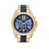 Buy Shop Michael Kors Bradshaw Navy Blue Dial Two Tone Steel Strap Watch for Women - MK6268 USA Online