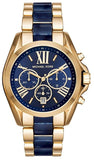 Buy Shop Michael Kors Bradshaw Navy Blue Dial Two Tone Steel Strap Watch for Women - MK6268 USA Online
