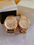 Buy Shop Michael Kors Bradshaw Quartz Gold Dial Gold Steel Strap Watch For Women - MK6538 USA Online