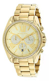 Buy Shop Michael Kors Bradshaw Quartz Gold Dial Gold Steel Strap Watch For Women - MK6538 USA Online