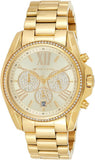 Buy Shop Michael Kors Bradshaw Quartz Gold Dial Gold Steel Strap Watch For Women - MK6538 USA Online