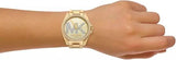 Buy Shop Michael Kors Bradshaw Quartz Gold Dial Gold Steel Strap Watch For Women - MK6555 USA Online