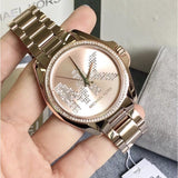 Buy Shop Michael Kors Bradshaw Quartz Gold Dial Gold Steel Strap Watch For Women - MK6555 USA Online
