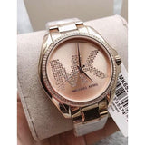 Buy Shop Michael Kors Bradshaw Quartz Gold Dial Gold Steel Strap Watch For Women - MK6555 USA Online