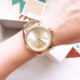 Buy Shop Michael Kors Bradshaw Quartz Gold Dial Gold Steel Strap Watch For Women - MK6555 USA Online