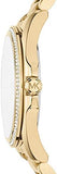 Buy Shop Michael Kors Bradshaw Quartz Gold Dial Gold Steel Strap Watch For Women - MK6555 USA Online