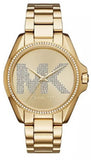 Buy Shop Michael Kors Bradshaw Quartz Gold Dial Gold Steel Strap Watch For Women - MK6555 USA Online
