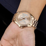 Buy Shop Michael Kors Bradshaw Quartz Rose Gold Dial Rose Gold Steel Strap Watch For Women - MK6556 USA Online