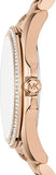 Buy Shop Michael Kors Bradshaw Quartz Rose Gold Dial Rose Gold Steel Strap Watch For Women - MK6556 USA Online