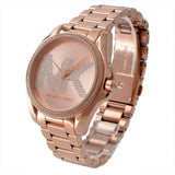 Buy Shop Michael Kors Bradshaw Quartz Rose Gold Dial Rose Gold Steel Strap Watch For Women - MK6556 USA Online