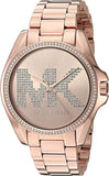 Buy Shop Michael Kors Bradshaw Quartz Rose Gold Dial Rose Gold Steel Strap Watch For Women - MK6556 USA Online